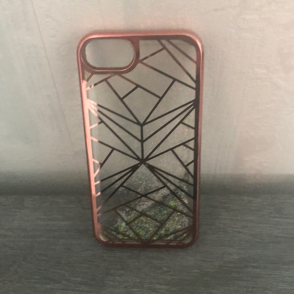 I PHONE 7/8 FLOATING GLITTER CASE NWT - Picture 3 of 3